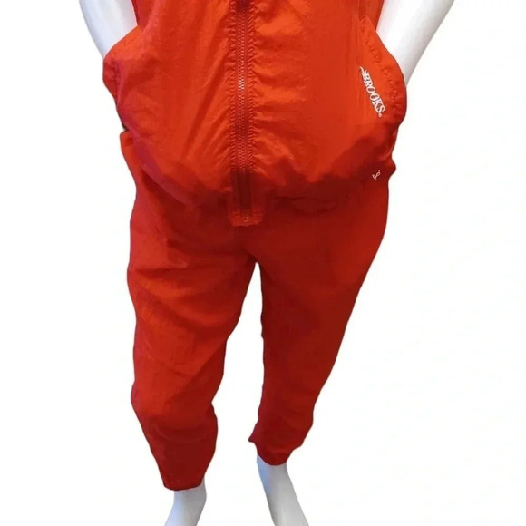 Brooks Vintage Y2K 2 Piece Red White Lined Running Suit Size Medium Unisex - Picture 6 of 16